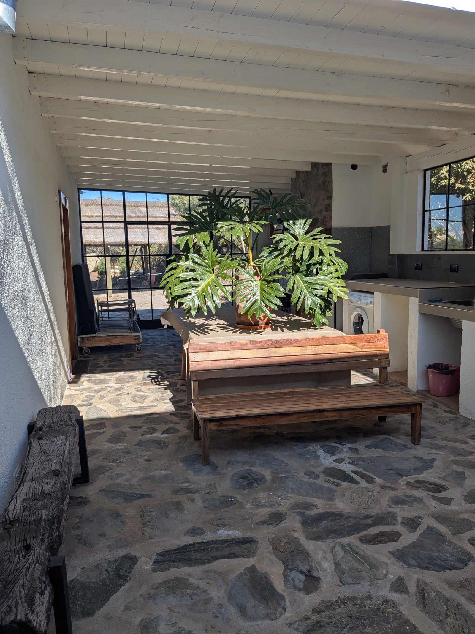 Quincho outdoor living area